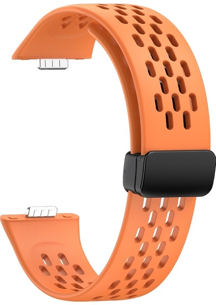 Huawei Watch Fit3 Için Delikli Manyetik Toka Silikon Kayış (Yurt Dışından) modelleri