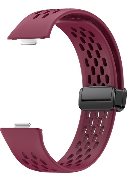 Huawei Watch Fit3 Için Delikli Manyetik Toka Silikon Kayış (Yurt Dışından) fiyatları