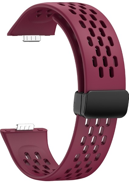 Huawei Watch Fit3 Için Delikli Manyetik Toka Silikon Kayış (Yurt Dışından) modelleri