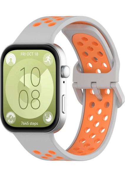 Huawei Watch Fit 3 Için Iki Renkli Silikon Watch Band (Yurt Dışından)