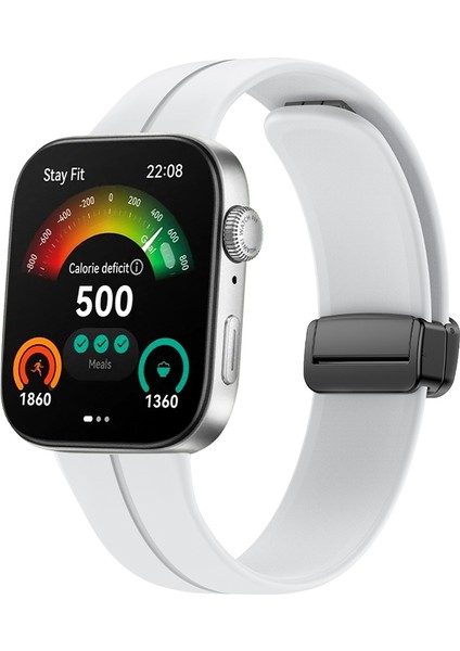 Huawei Watch Fit3 Için Manyetik Siyah Toka Silikon Kayış (Yurt Dışından)