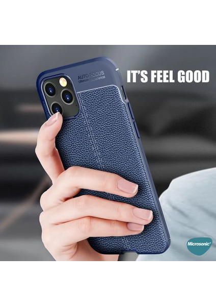 Realme 12 Lite Kılıf Deri Dokulu Silikon Lacivert