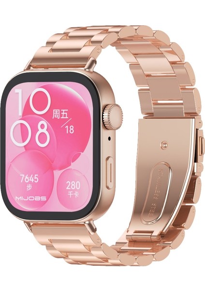Huawei Watch Fit3 Için Üç Boncuklu Metal Kayış (Yurt Dışından)