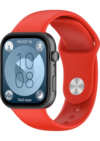 Huawei Watch Fit3 Için Ters Toka Silikon Kayış (Yurt Dışından)