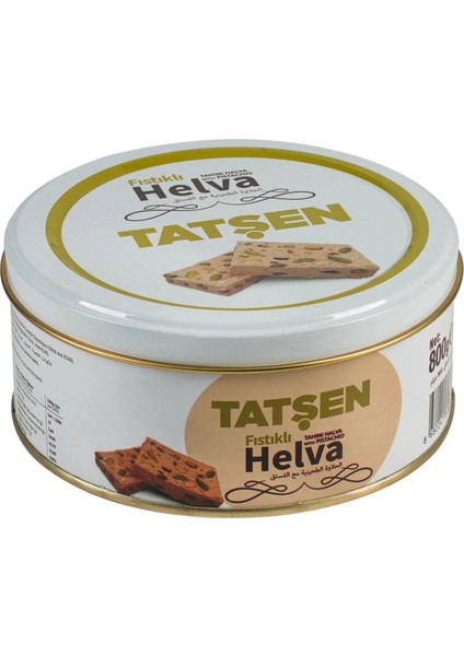 800 gr Tatşen Teneke Helva (Antep Fıstıklı)