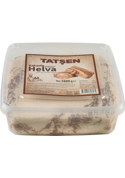 3600 gr Tatşen Helva (Kakaolu)