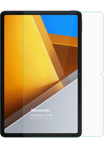 Xiaomi Poco Pad Tempered Glass Cam Ekran Koruyucu