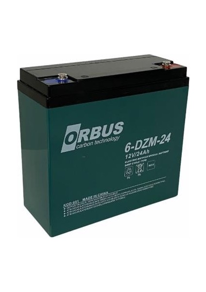 12V 24 Ah Elektrikli Bisiklet Aküsü Deep Cycle (Uzun Ömürlü) (181*77*170) (6.60 Kg)