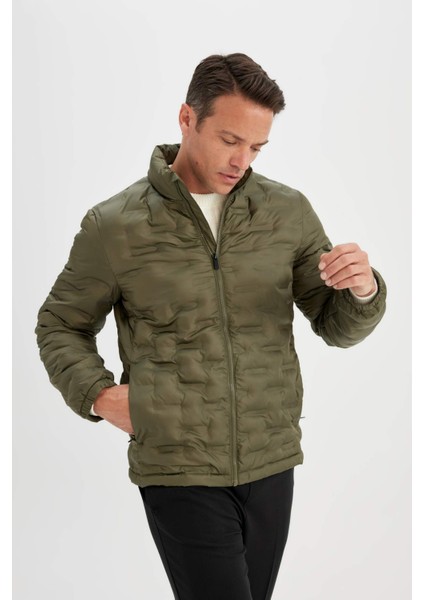Su İtici Kapitone Slim Fit Dar Kesim Dik Yaka Astarlı Fermuarlı Cepli Kışlık Şişme Mont D1234AX24WN modelleri