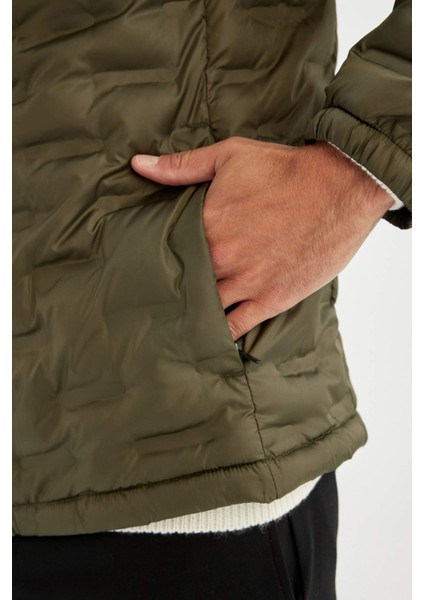 Su İtici Kapitone Slim Fit Dar Kesim Dik Yaka Astarlı Fermuarlı Cepli Kışlık Şişme Mont D1234AX24WN indirimleri
