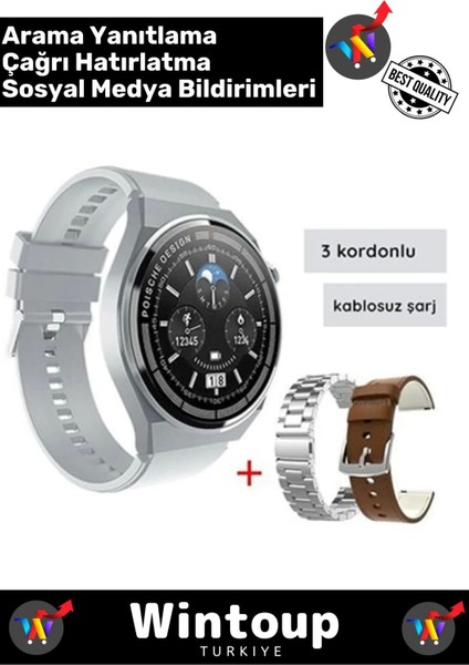 Gt3 Max Akıllı Kol Saati 1.45" Yüksek Çözünürlüklü Renkli Ekran Nfc Akıllı Saat