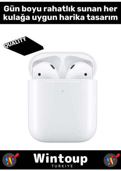 Iphone6/7/8/x/11 Uyumlu 2.nesil Beyaz Bluetooth Kablosuz Kulaklık