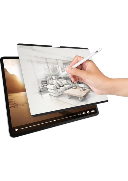 iPad 10.2 (9.nesil) Matte Writable Tablet Paperlike Nano Ekran Koruyucu