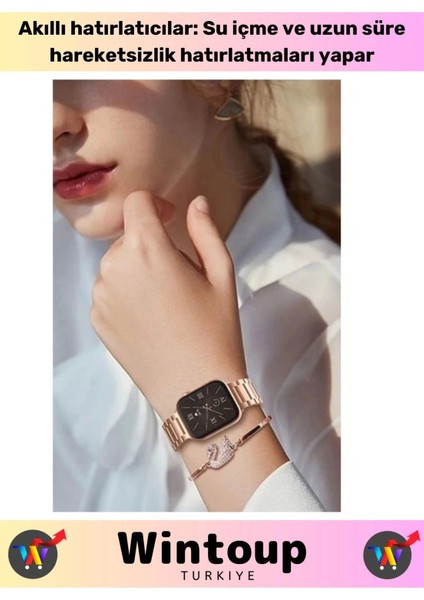 Ios/android Uyumlu Kadın Watch G9 Mini Flamingo Bileklik Hediyeli