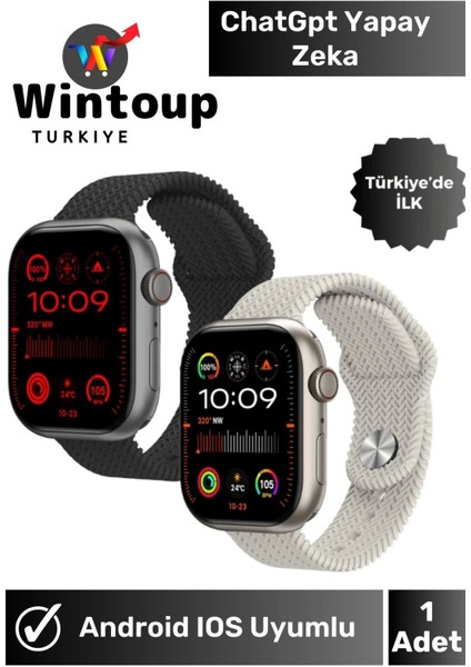 Android Ios Uyumlu Chatgpt Yapay Zeka Tam Amoled Ekran Akıllı Saat Watch