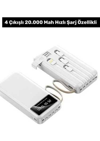 Premium Seri Powerbank 20 Bin Mah Süper Hızlı Şarj Taşınabilir Power Bank