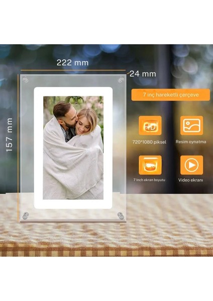 Digital Photo Frame 7 Inch Photo&video Playing Family/couples