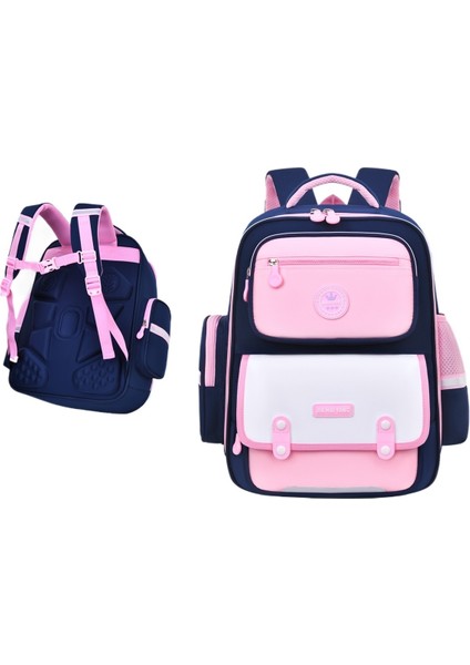 Erkek Çocukların İlkokul Öğrencilerine Yönelik Yük Azaltıcı Okul Çantaları Su Geçirmez ve Hafiftir (Yurt Dışından)
