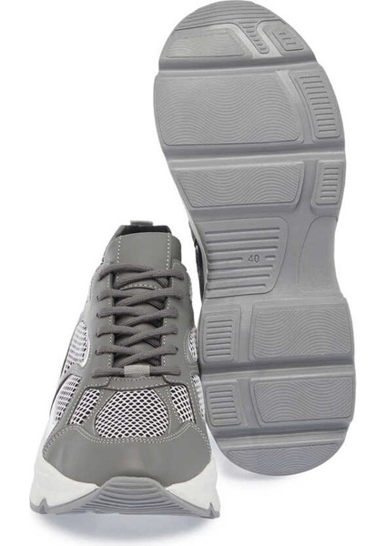 Gri Vegan-Tekstil Kadın Sneaker - K24I1AY67364-Q4T