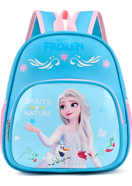 İlkokul Öğrenci Çantası Elsa Prenses Sırt Çantası Erkek ve Kız Sevimli Karikatür Anaokulu Okul Çantası (Yurt Dışından)