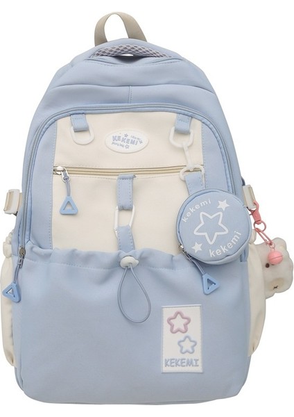 Okul Çantası Kadın Kore Versiyonu Yıldız Ortaokul Kız Lise Öğrencileri Büyük Kapasiteli, Yüksek Değerli Sırt Çantası (Yurt Dışından)