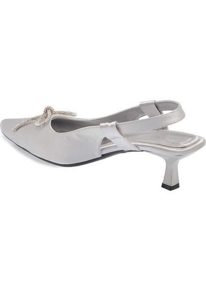 Gri Tekstil Kadın Stiletto - K24I1AY67330-A14 Gri