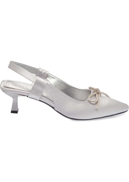 Gri Tekstil Kadın Stiletto - K24I1AY67330-A14 Gri