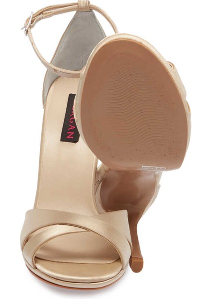 Nude Tekstil Kadın Abiye Ayakkabı - K24Y1AY67401-D54 Nude