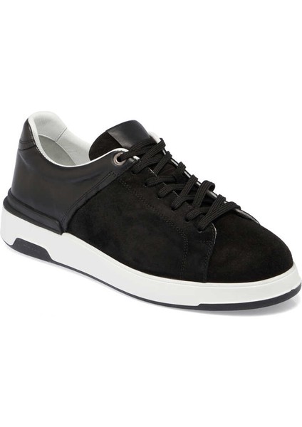 Siyah Hakiki Süet Deri Erkek Sneaker - E24I1AY56819-A01