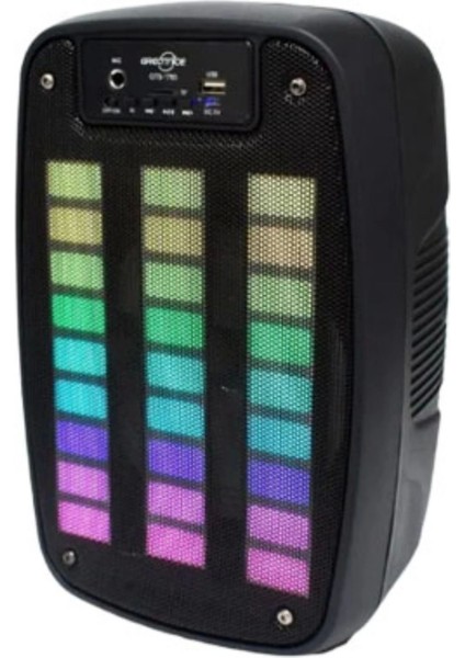 Mikrofonlu Rgb Ledli Bluetooth Hoparlör Usb-Tf-Fm