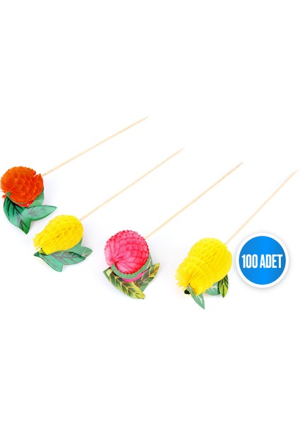 Renkli Meyveli Kürdan 100 adet/paket