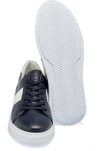 Lacivert Deri Erkek Sneaker - E24I1AY56840-A31  Lacivert