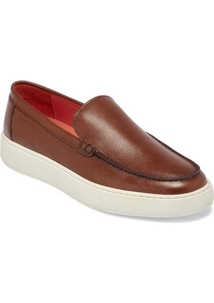 Taba Deri Erkek Sneaker - E24I1AY56832-B67 Taba