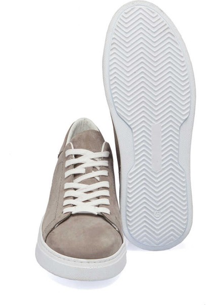 Gri Hakiki Deri Erkek Sneaker - E24I1AY56839-A40