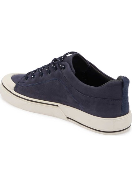 Lacivert Hakiki Deri Erkek Sneaker - E24I1AY56827-A31