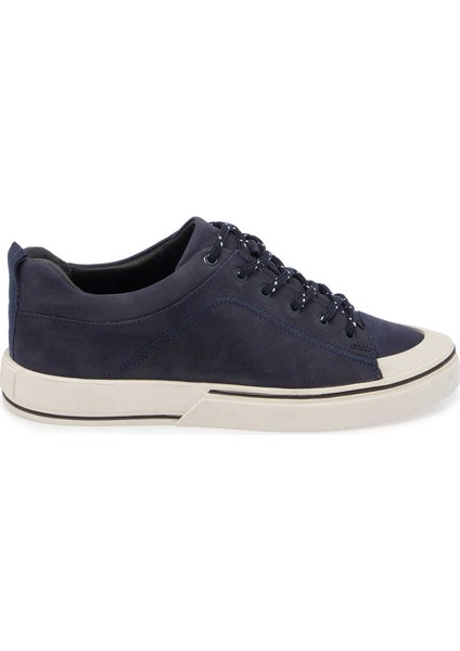 Lacivert Hakiki Deri Erkek Sneaker - E24I1AY56827-A31