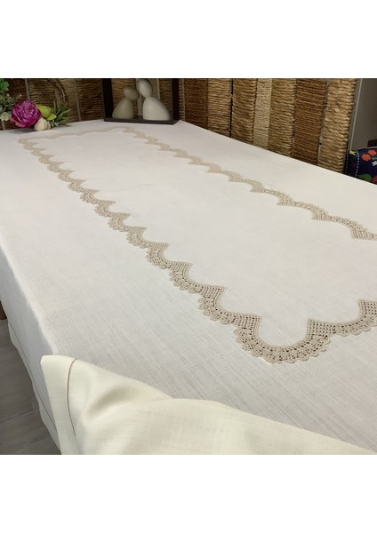 Oya Home El Dantelli Masa Örtüsü -160*260 cm