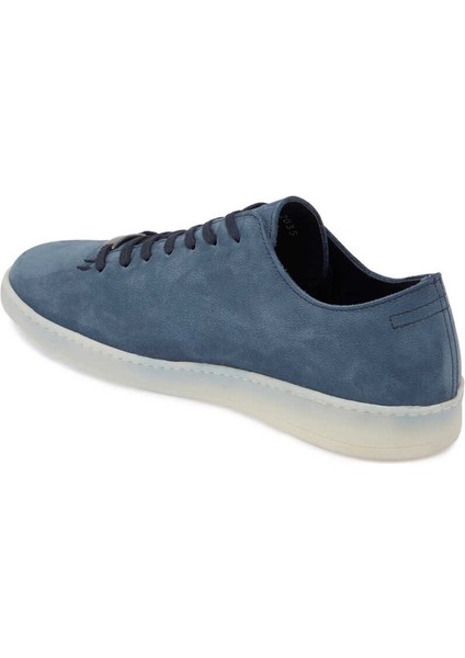 Mavi Nubuk Deri Erkek Sneaker - E24I1AY56831-F58 Mavi