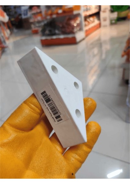 Üçgen, piramit Mobilya ayağı 3 cm Beyaz 4 Adet