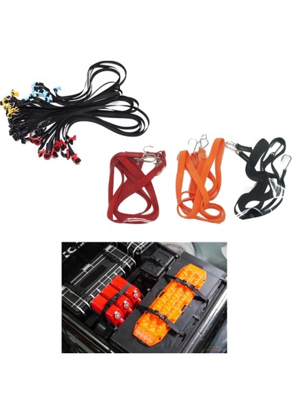 Ölçekli Bagaj Halat Portbagaj Germe Askıları 1:10 Rc Paletli Araba Eksenel SCX10 90046 Trx4 Trx6 Redcat Gen8 Vs4-10,a (Yurt Dışından)