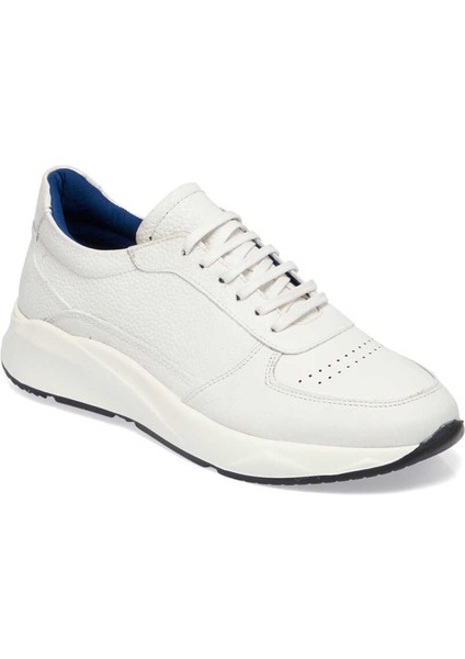 Beyaz Hakiki Deri Erkek Sneaker - E24I1AY56808-B69