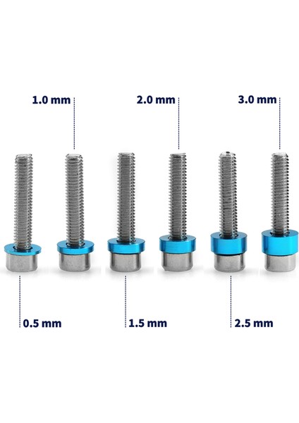 24 Adet M3 Vida Spacer Seti 3mm Vidalar Düz Conta Yıkama Spacer Tamıya 53539 TT02 TT01 XV01 XV02 Rc Araba (Yurt Dışından)