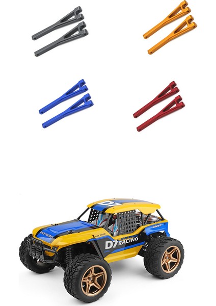 Wltoys 104009 12402-A Rc Araba Yükseltme Parçaları Aksesuarları Için Metal Arka Üst Süspansiyon Kolu, Mavi (Yurt Dışından)