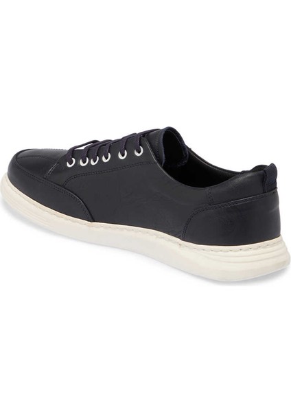 Lacivert Deri Erkek Sneaker - E24I1AY56813-A31 Lacivert