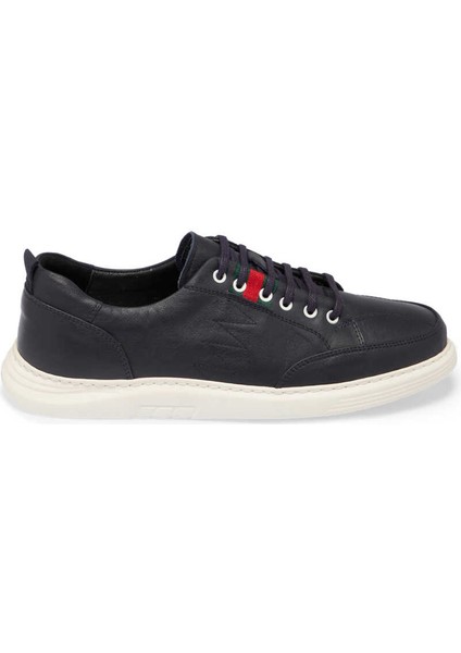 Lacivert Deri Erkek Sneaker - E24I1AY56813-A31 Lacivert