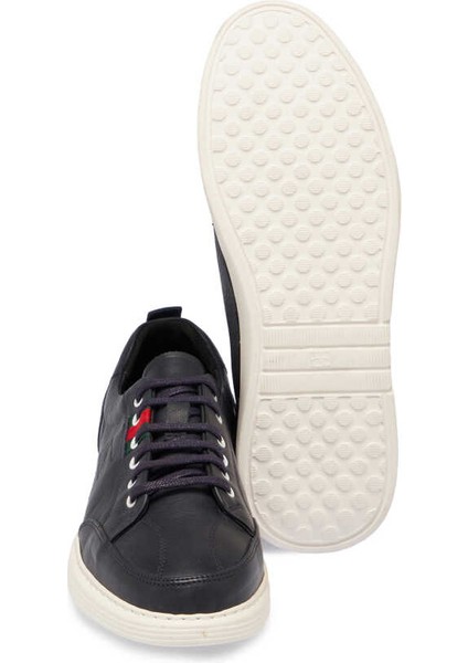 Lacivert Deri Erkek Sneaker - E24I1AY56813-A31 Lacivert
