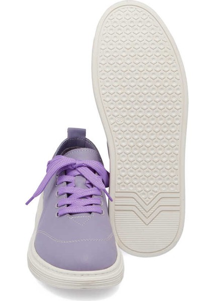 Mor Deri Kadın Sneaker - K24I1AY67093-S1T