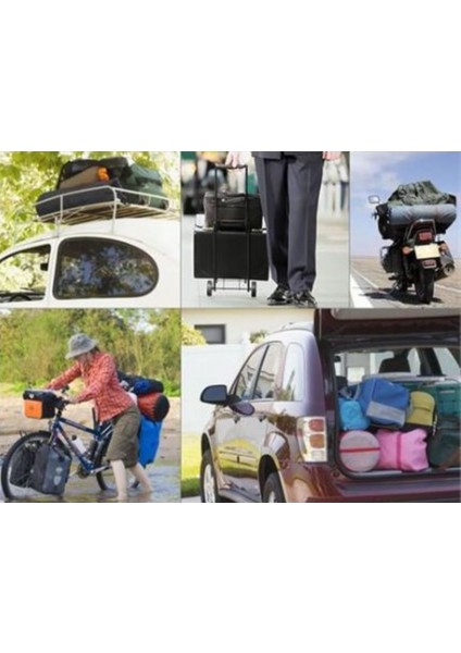 Bagaj Gergi Lastiği 3 Adet Metal Kancalı Araç, Araba, Otomobil, Motosiklet, Bisiklet