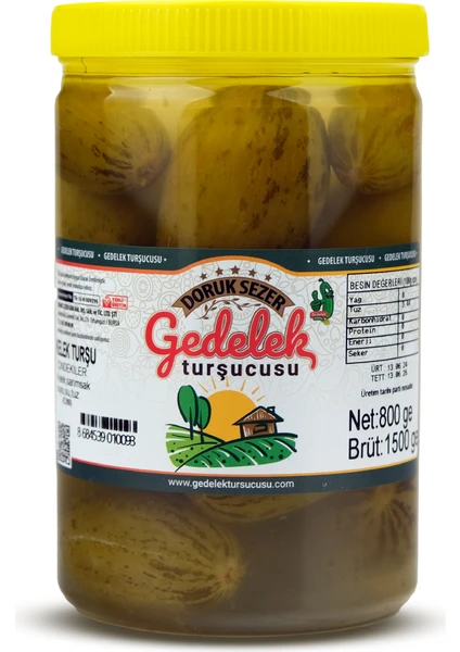 Doruk Sezer Gedelek Turşucusu Kelek Turşu 800 gr