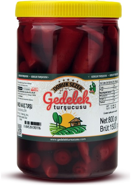 Kırmızı Havuç Turşu 800 gr